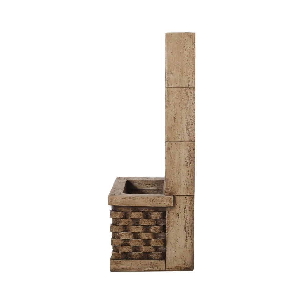 Premium 35 Inch Hand-Crafted Weather-Resistant Waterfall Fountain With LED Lights (SAK86757)