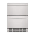 Premium Double Drawer Stainless Steel Built-In Wine Beverage Undercounter Refrigerator, 5.3 Cu.Ft. (SAK92576)
