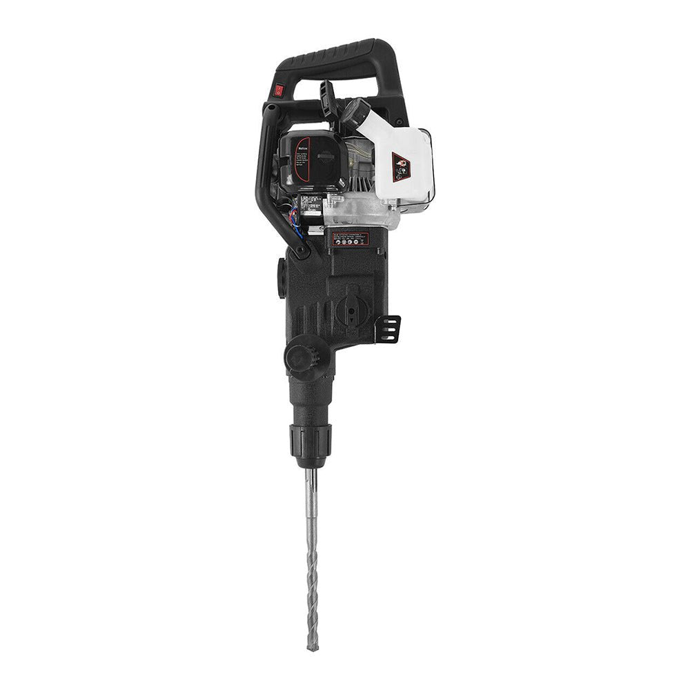 Premium Gasoline Powered Demolition Jack Hammer Drill W/ Point, Flat & Chisel Bits (97453081)