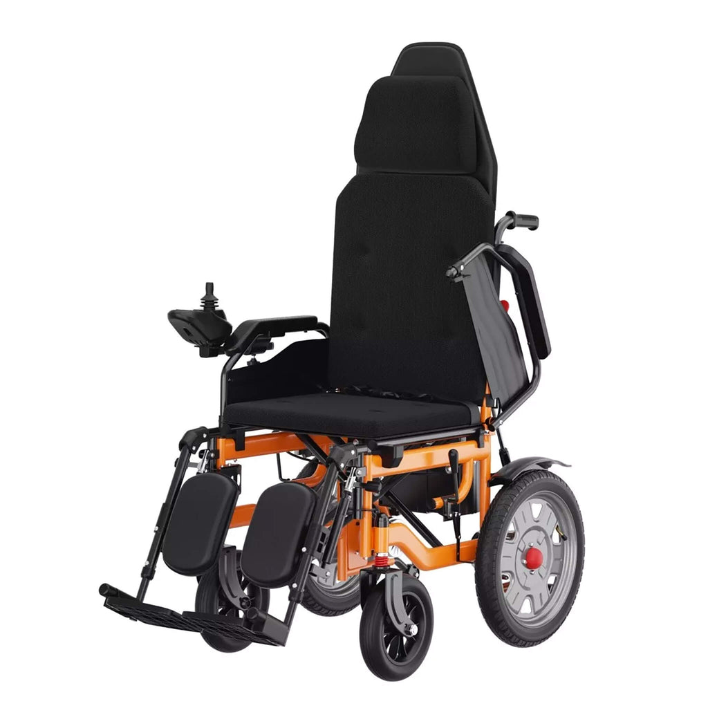 Premium Lightweight Electric Full Reclining Motorized Foldable Wheelchair (SAK91516)
