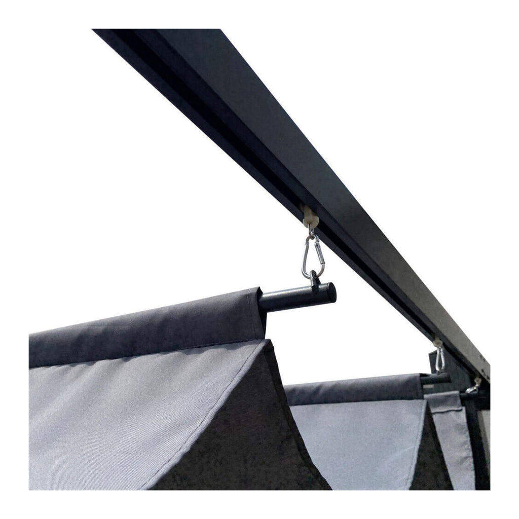 [10x13FT] Premium Outdoor Patio Retractable Pergola With Canopy (SAK01864)