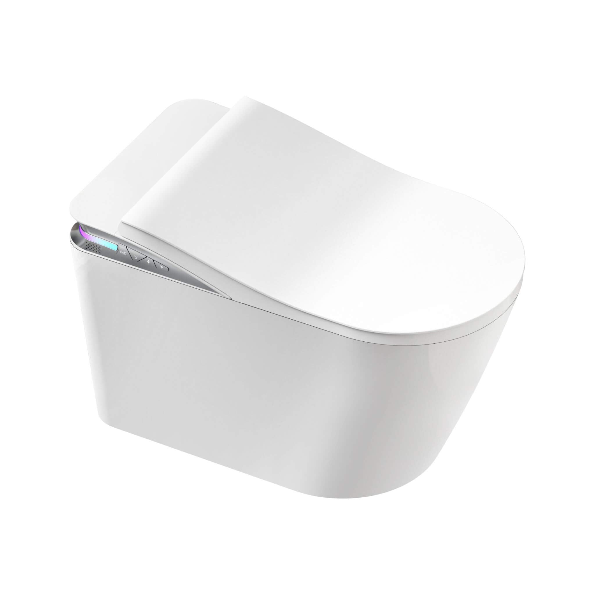 Premium Smart Auto Flush Toilet With Foot Sensor, Remote, Heated Seat And Night Light (SAK56378)
