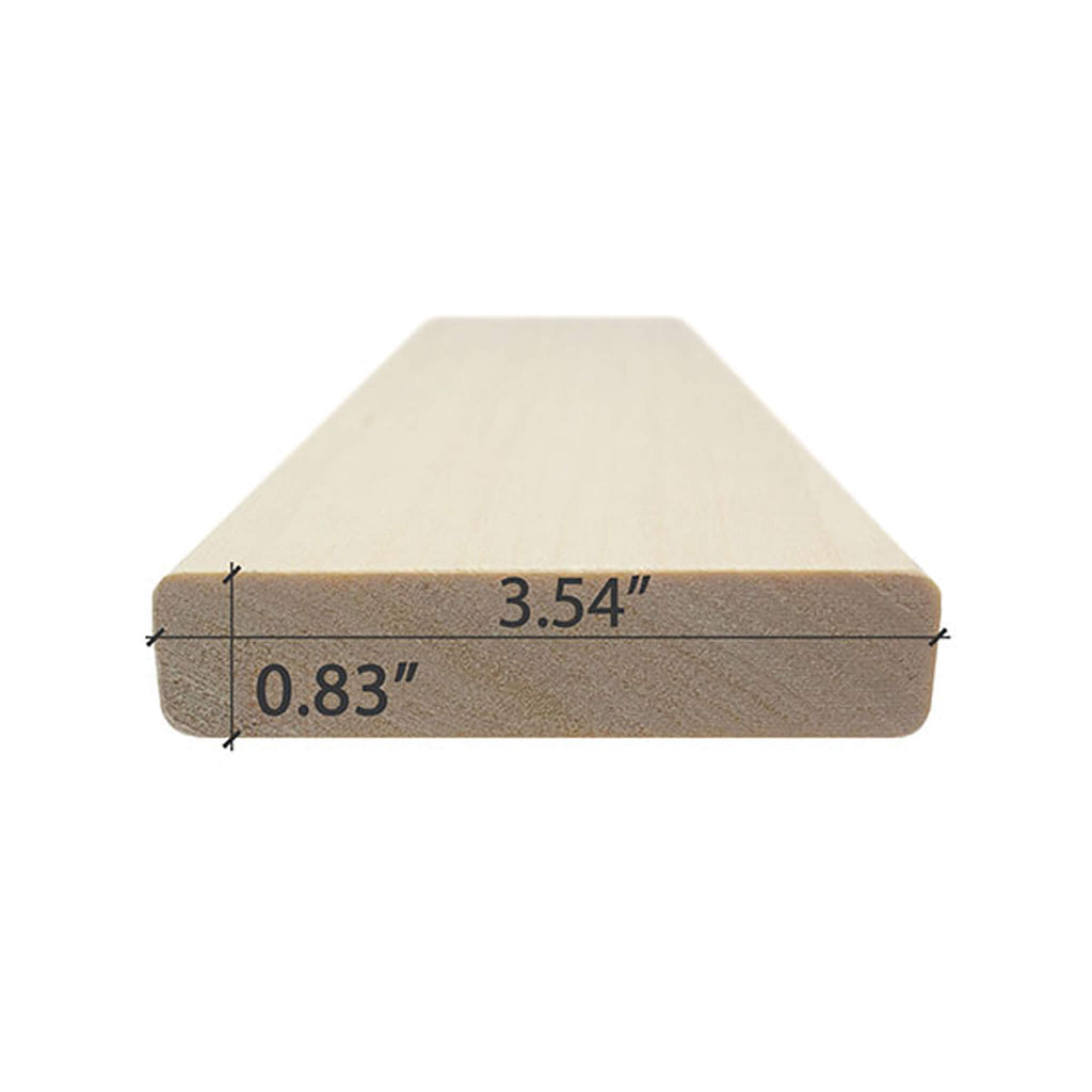 Prosaunas Aspen 1X4 S4SEE SHP Sauna Bench Wood With Smooth 4 Sides Eased Edges (SAK67392)