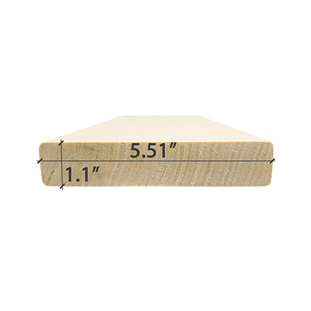 Prosaunas Aspen 2X6 S4SEE SHP Sauna Bench Wood With Smooth 4 Sides Eased Edges (SAK79071)