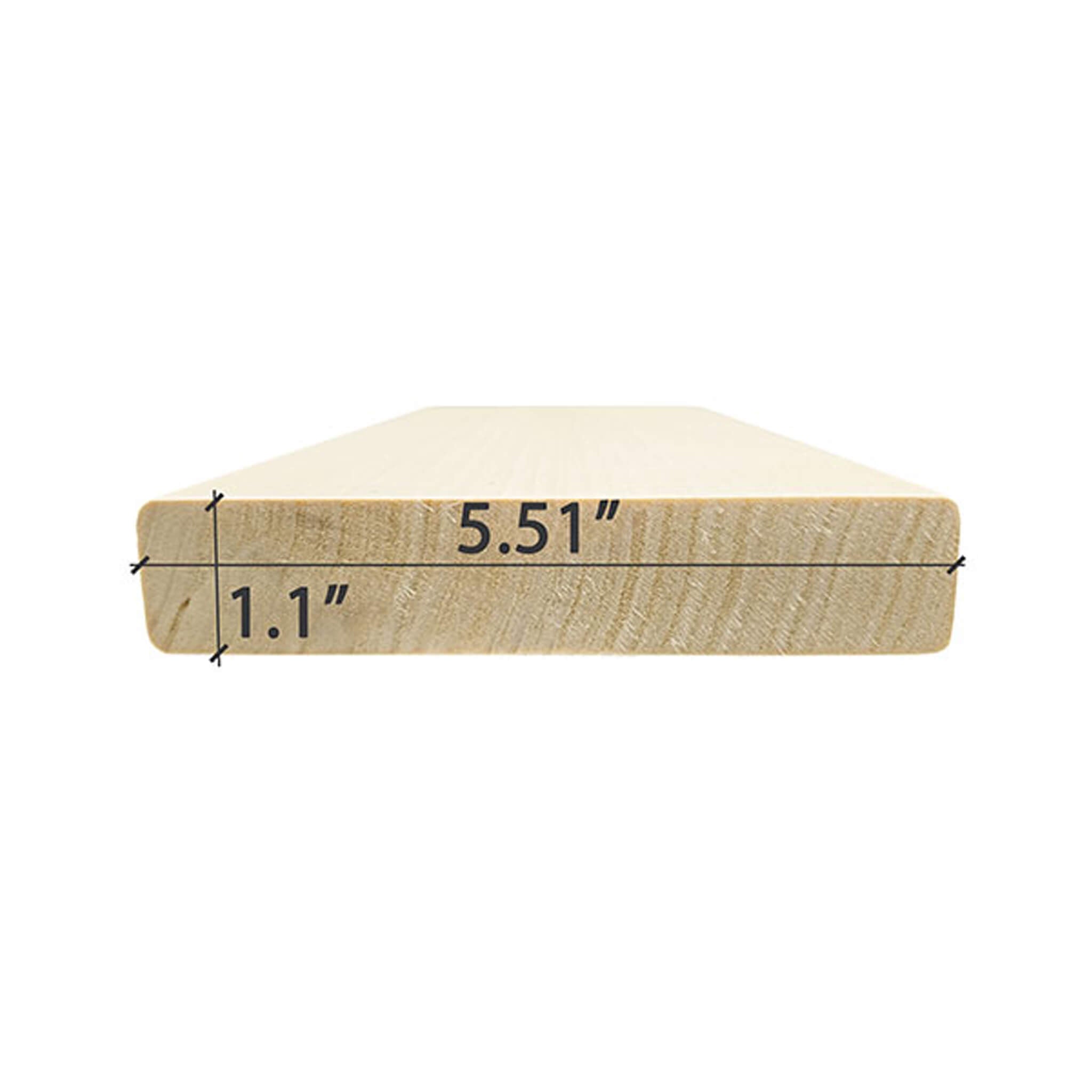 Prosaunas Aspen 2X6 S4SEE SHP Sauna Bench Wood With Smooth 4 Sides Eased Edges (SAK79071)