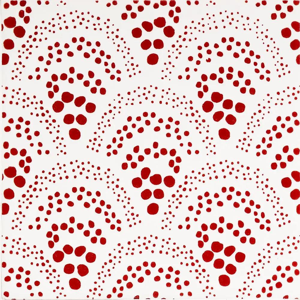 Pure White, Fire Engine Matte Chou Chou Ceramic Tiles 6x6