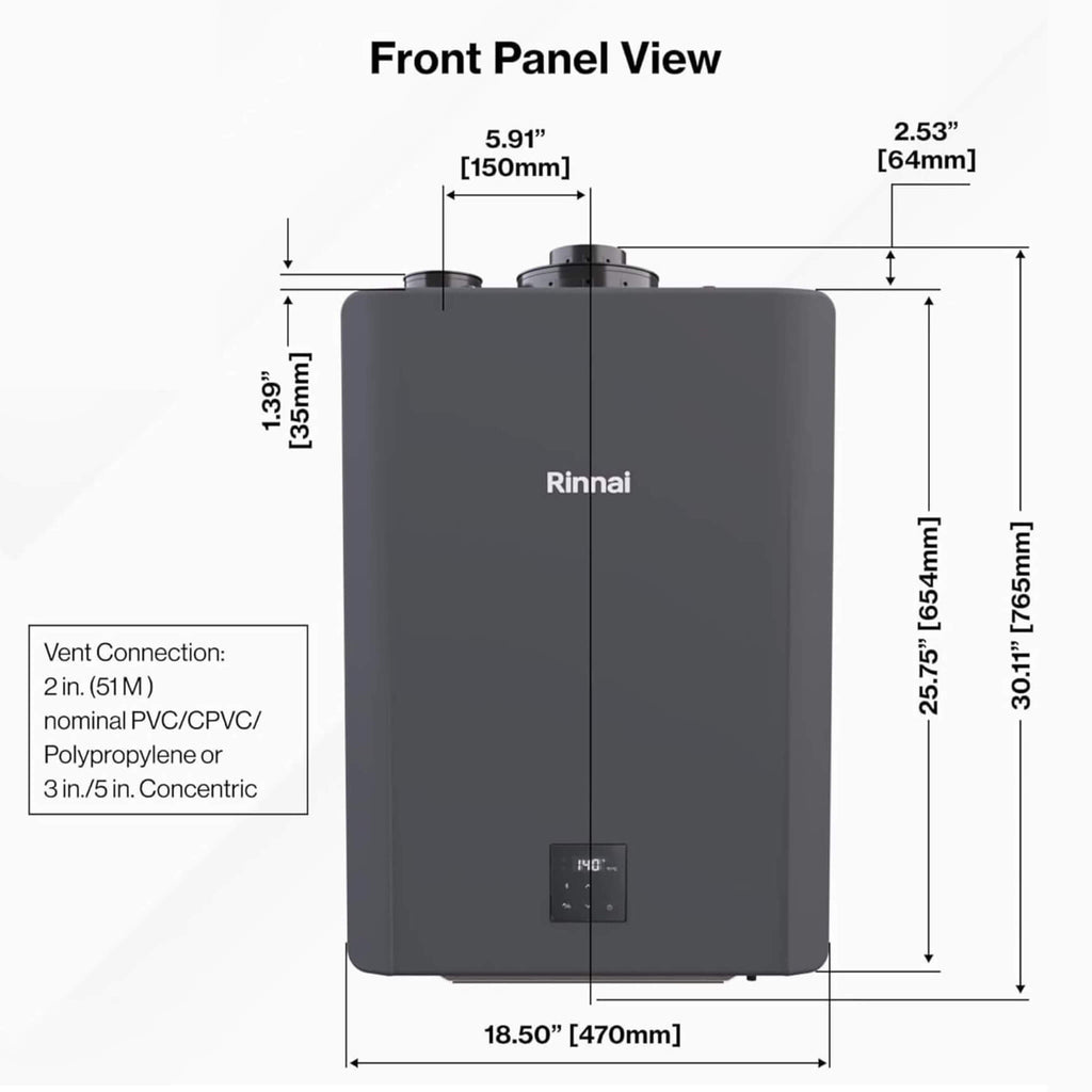 Rinnai Sensei CX 11 GPM Commercial High Efficiency Tankless Water Heater [351-CX199IN] (SAK75016)
