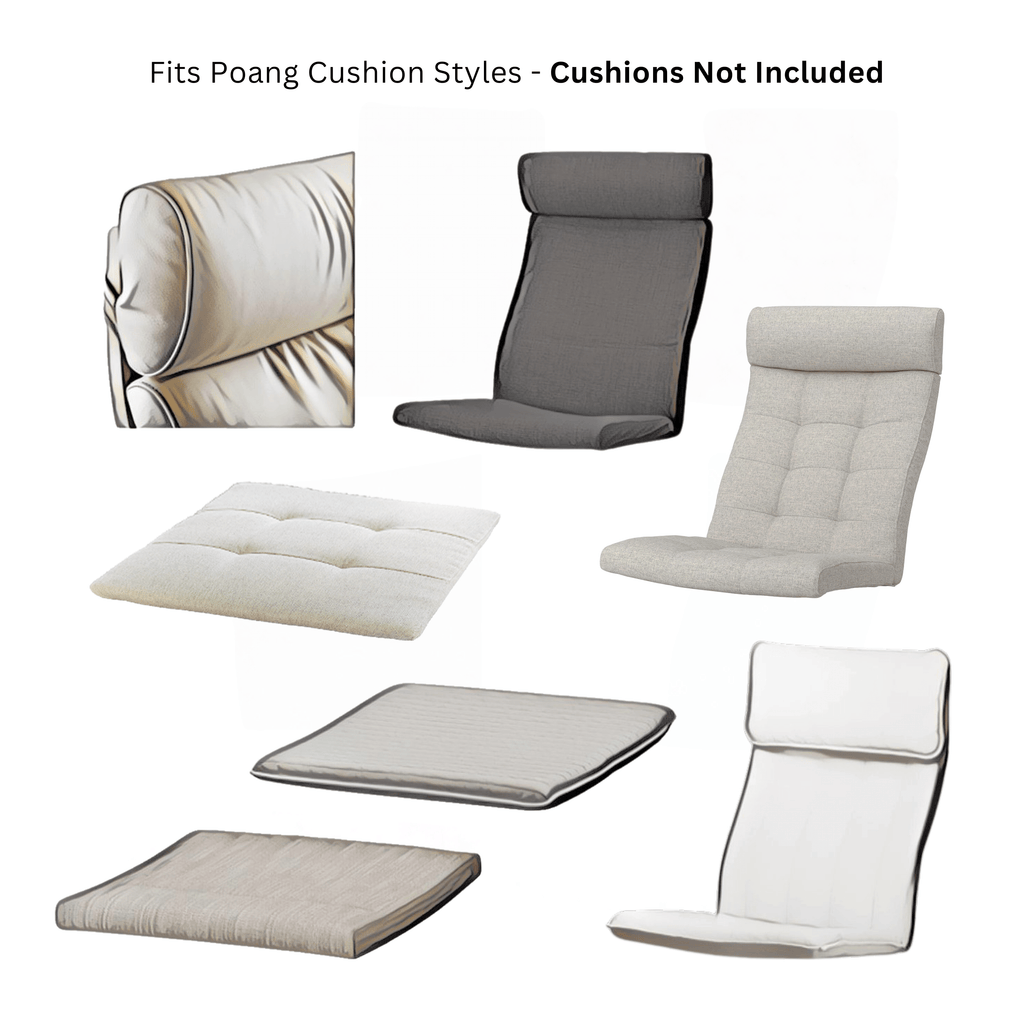 Boucle Sherpa Cinnamon Chair and Footstool Covers, Compatible with IKEA Poang
