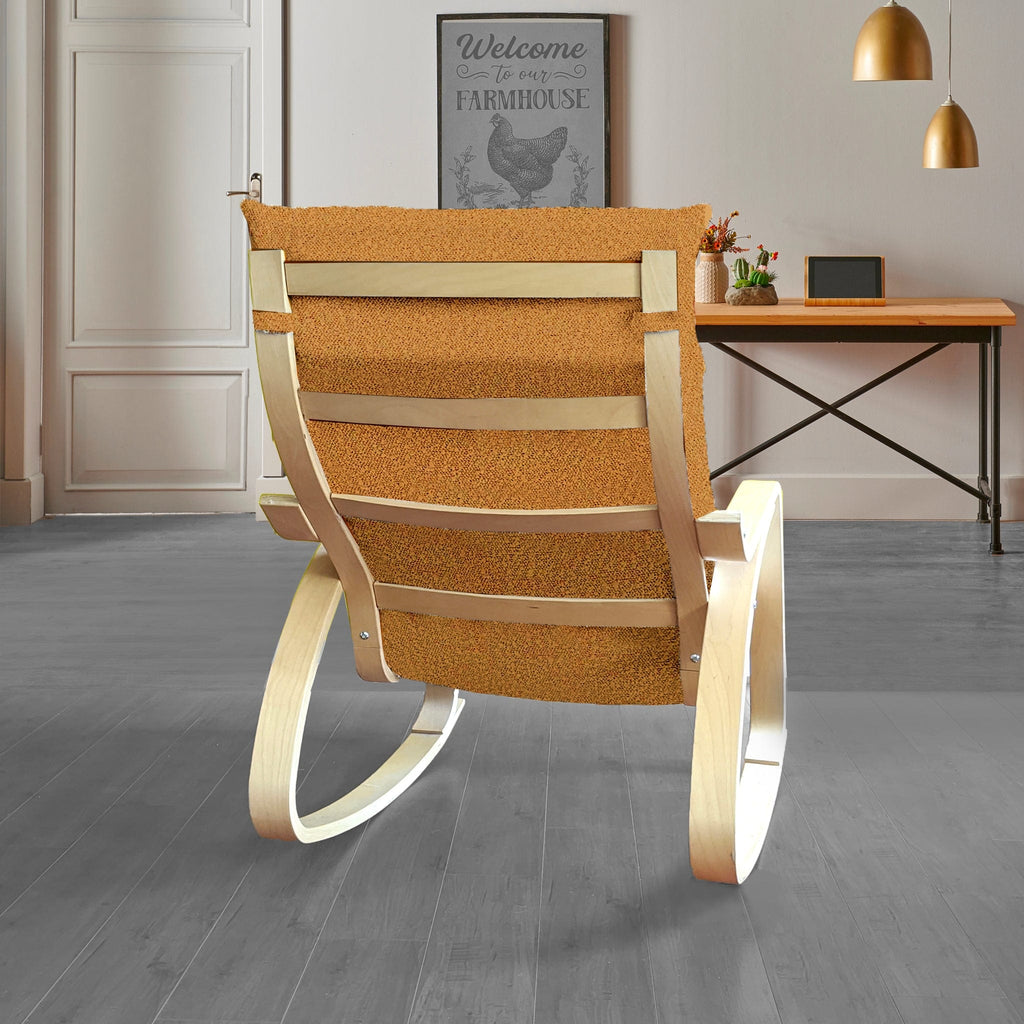 Boucle Sherpa Cinnamon Chair and Footstool Covers, Compatible with IKEA Poang