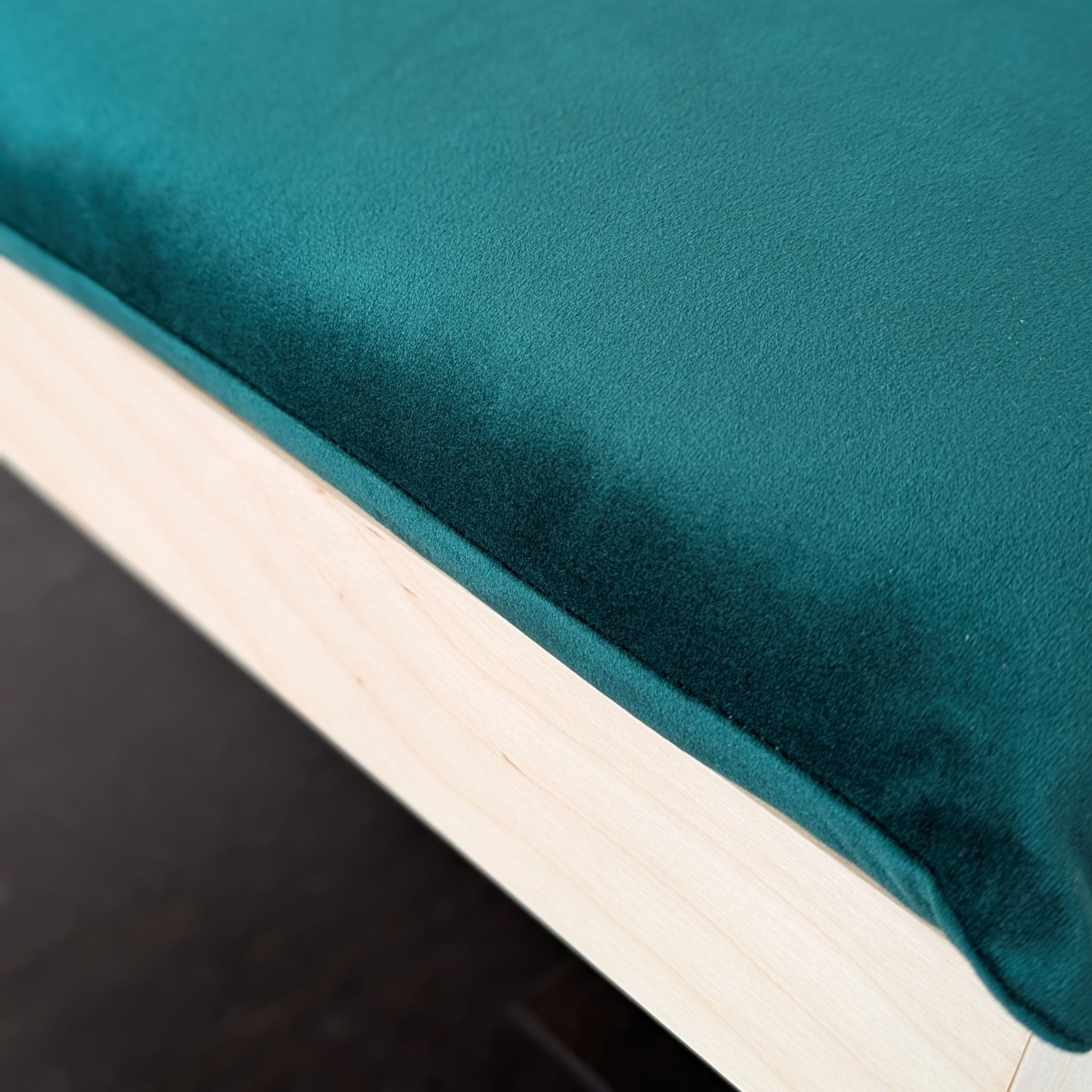 Velvet Forest Green Chair and Ottoman Covers, Compatible with IKEA Poang