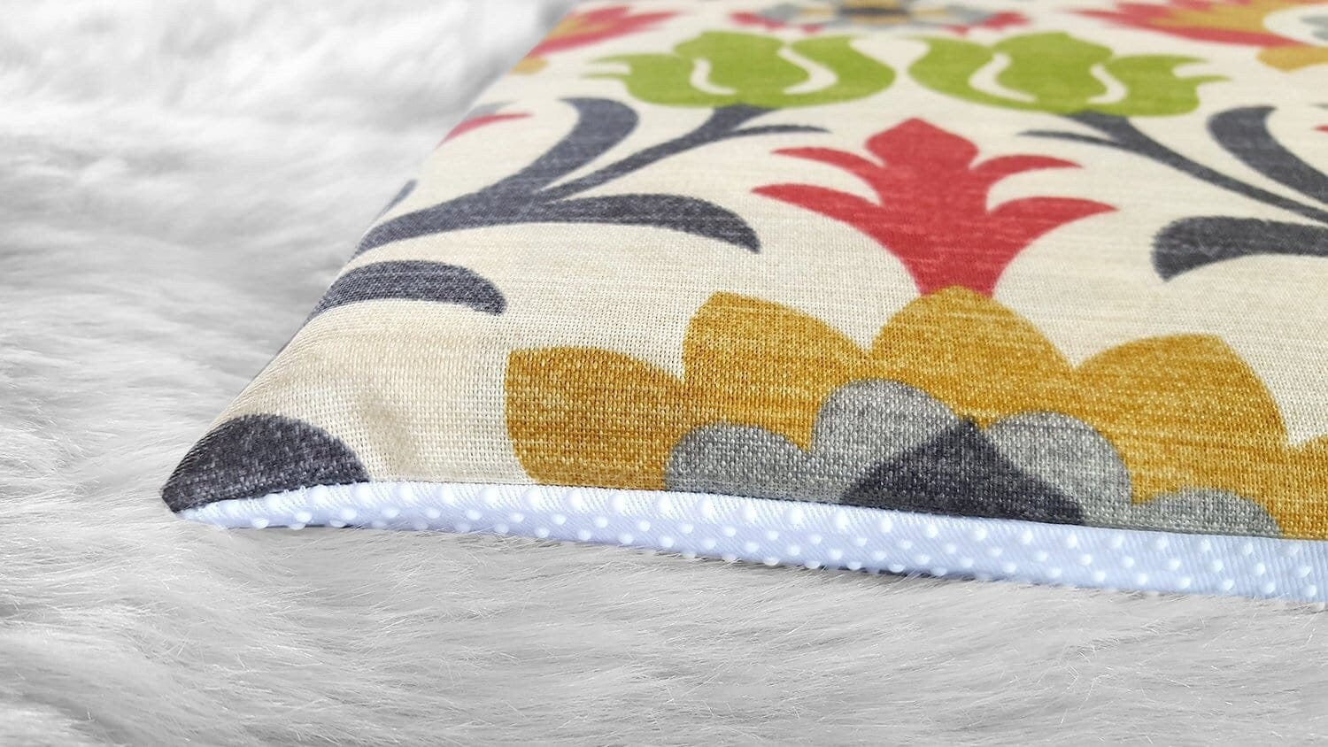 SALE IKEA Bankkamrat, Hemmahos, Stuva Bench Pad Cover Floral Damask IKEA Santa Maria Jewel