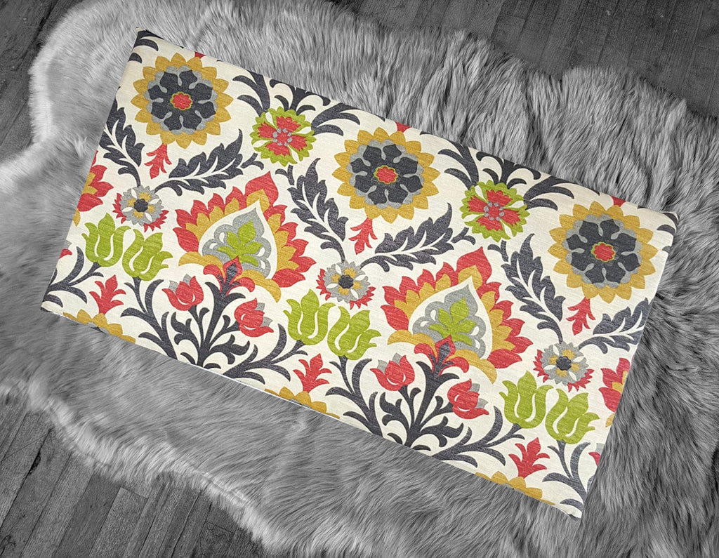 SALE IKEA Bankkamrat, Hemmahos, Stuva Bench Pad Cover Floral Damask IKEA Santa Maria Jewel