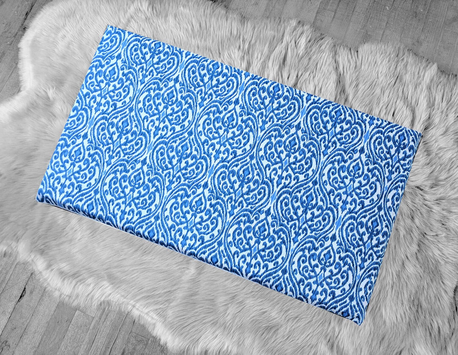 SALE IKEA Bankkamrat, Hemmahos, Stuva Bench Pad Cover  Indigo Indian Print