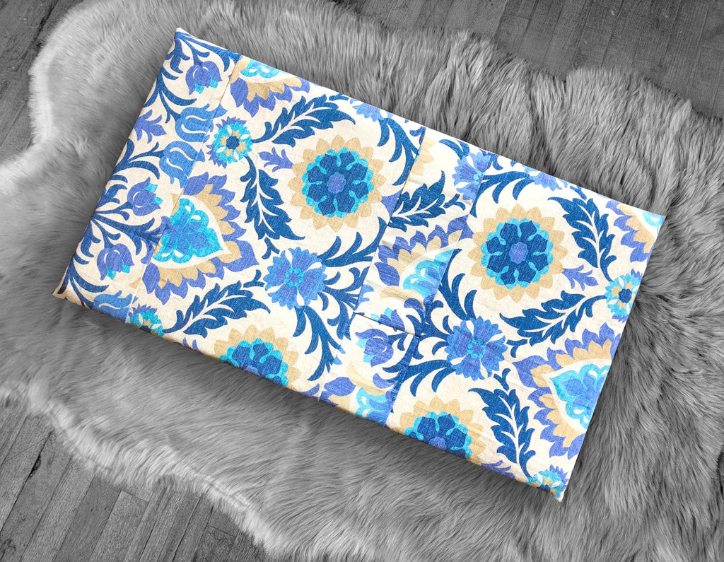 SALE IKEA Bankkamrat, Hemmahos, Stuva Bench Pad Cover  Patchwork Floral Bench Pad Cover