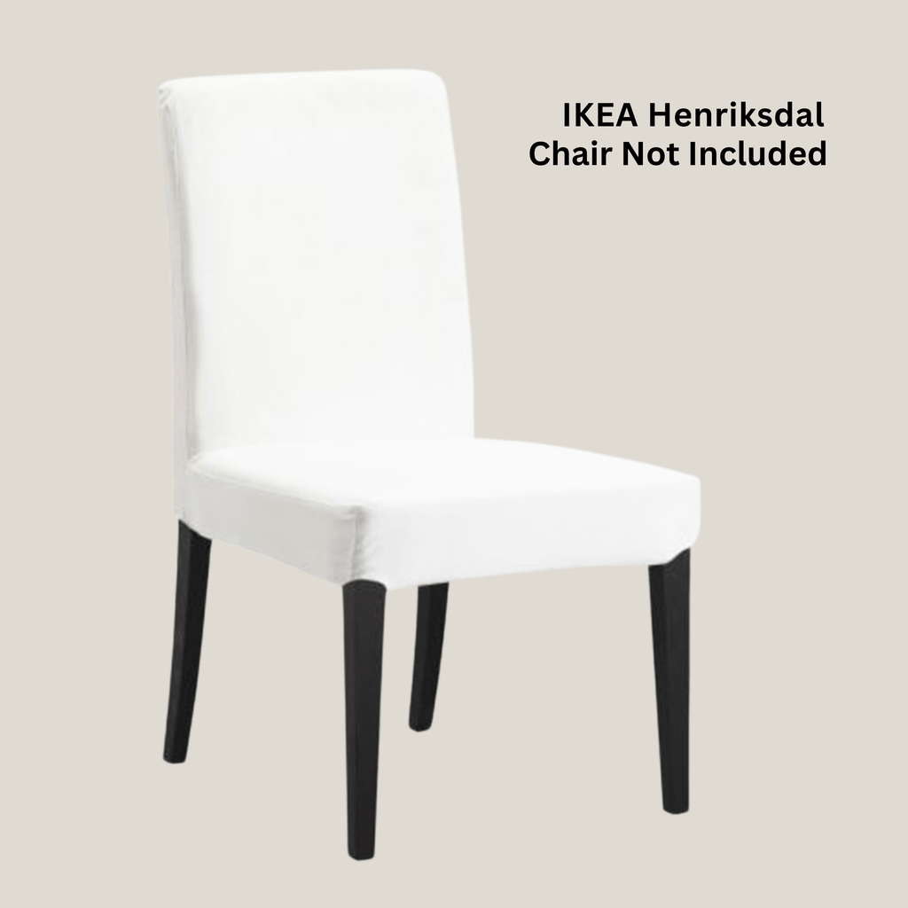 Buffalo Check Navy Blue Floor Length Dining Chair Cover, Compatible with IKEA Henriksdal