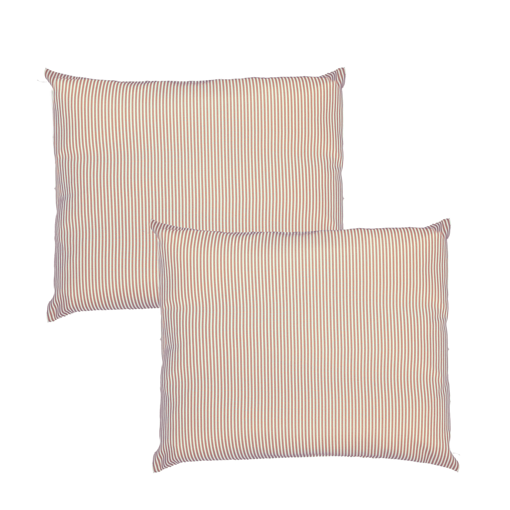 Beige Stripe Outdoor Slip Covers, Compatible with IKEA Duvholmen Kuddarna