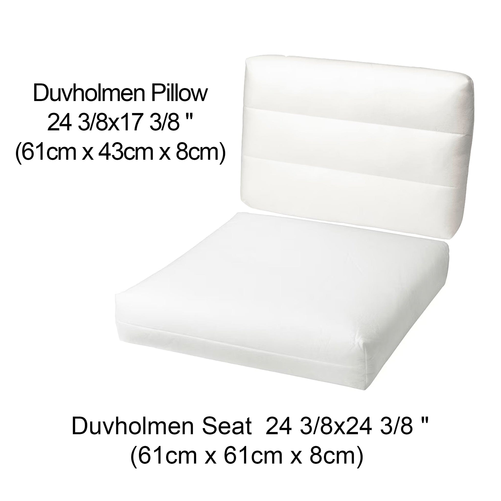 Blue Rain Outdoor Slip Covers, Compatible with IKEA Duvholmen