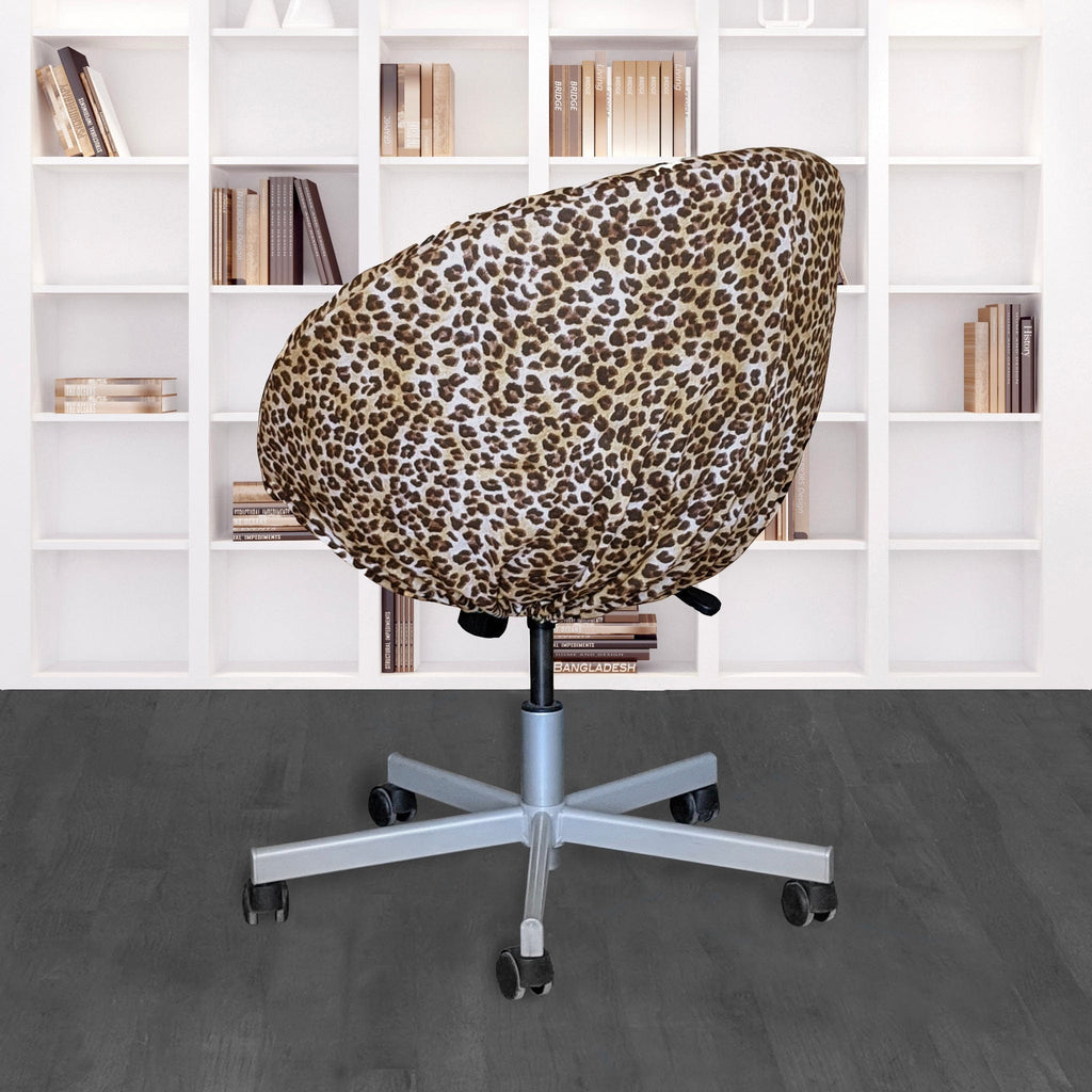 Leopard Cheetah Brown Slip Cover, Compatible with IKEA SKRUVSTA, – Bold, Stylish, and Wildly Chic