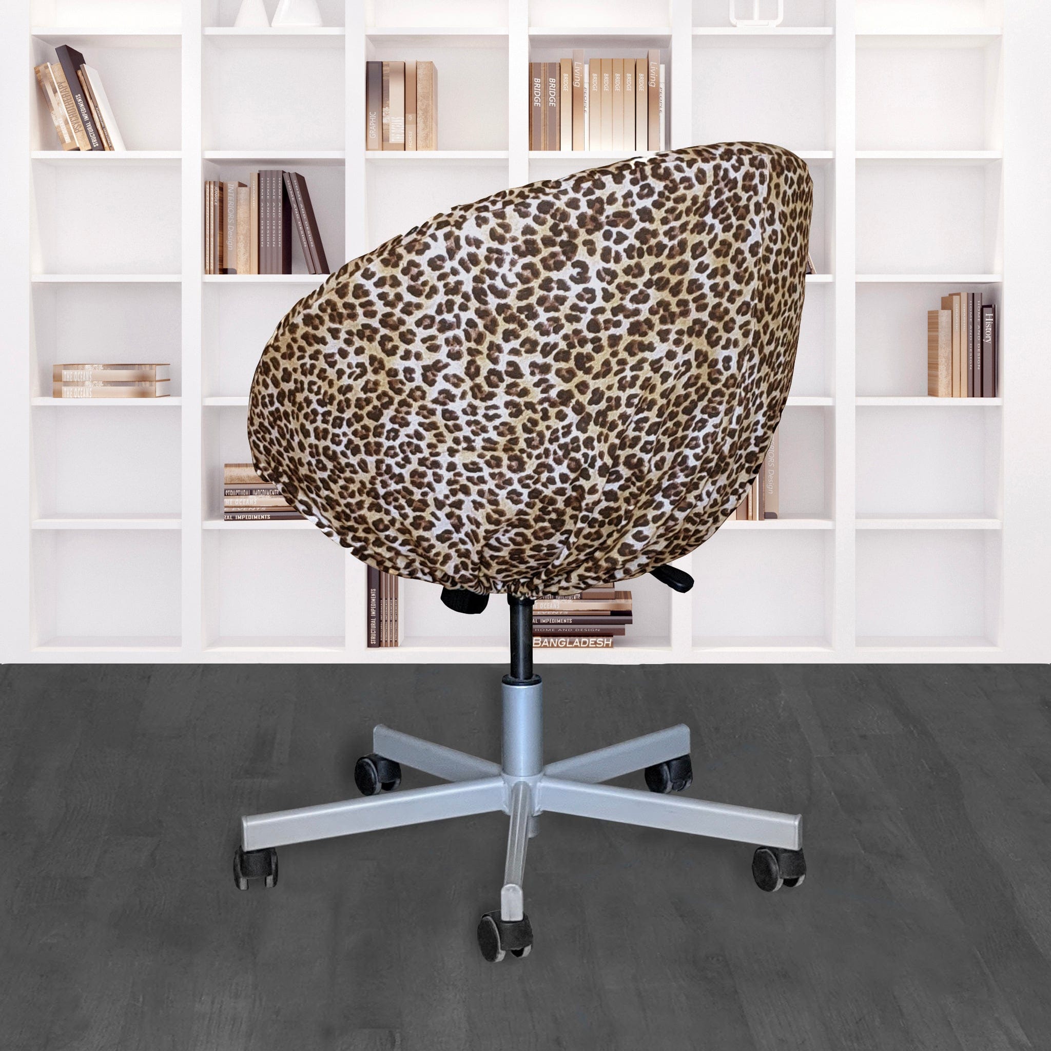 Leopard Cheetah Brown Slip Cover, Compatible with IKEA SKRUVSTA, – Bold, Stylish, and Wildly Chic