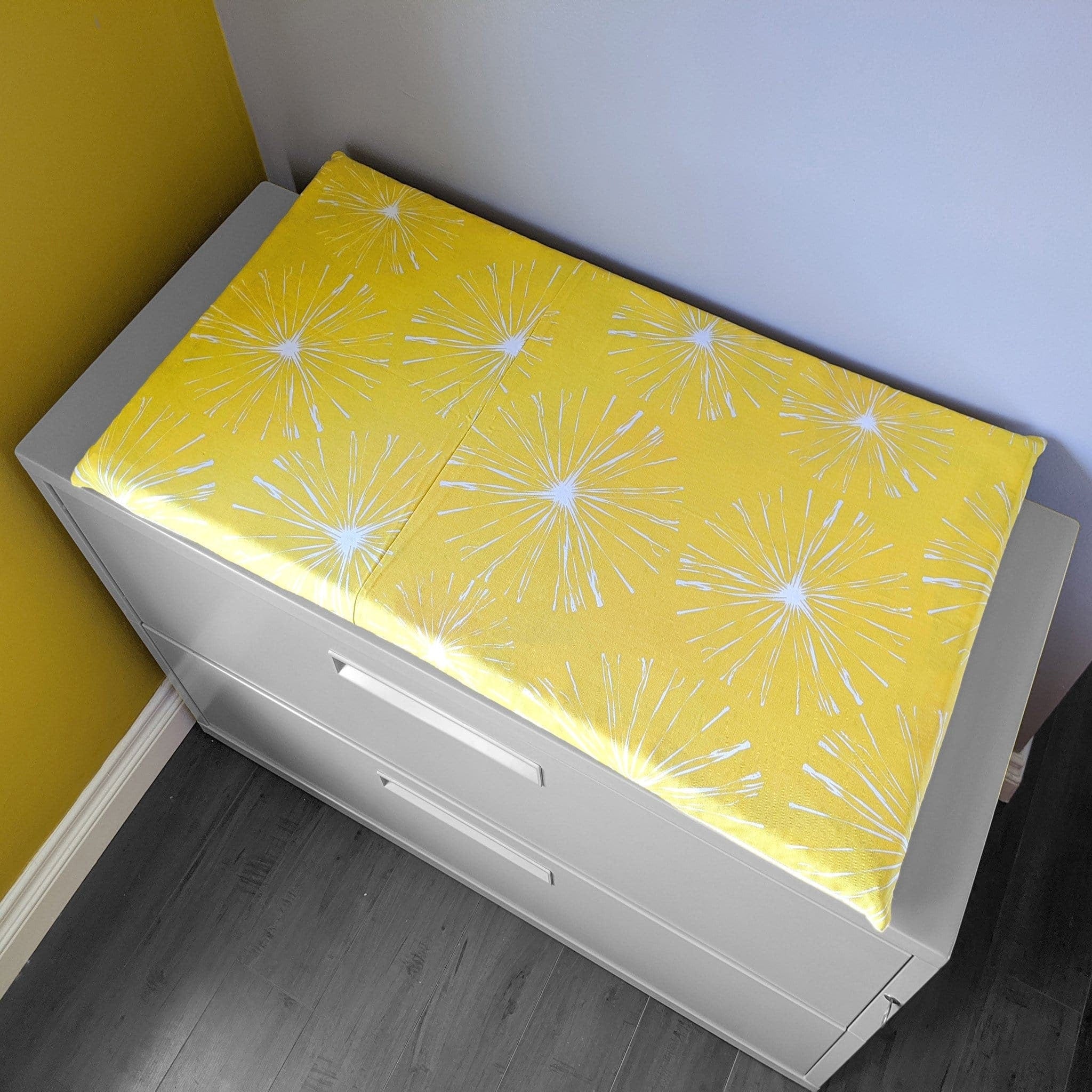 SALE IKEA Bankkamrat, Hemmahos, Stuva Bench Pad Cover Sparks Yellow Gold