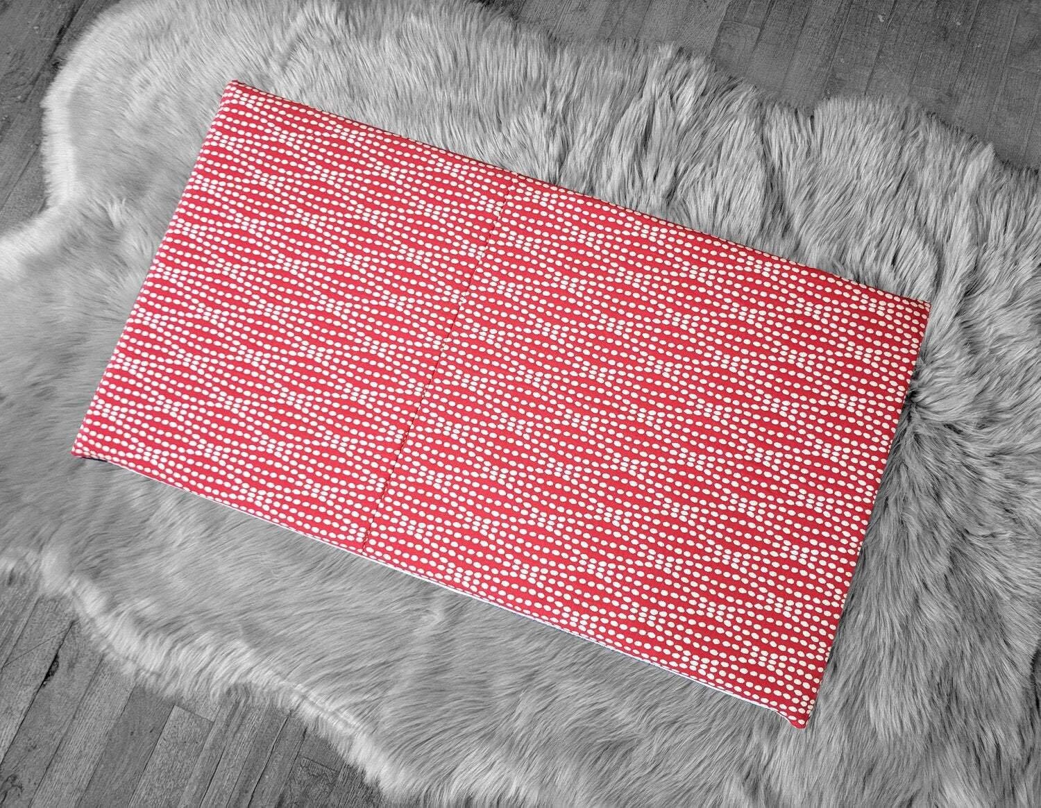 SALE IKEA Bankkamrat, Hemmahos, Stuva Bench Pad Cover Spotty Red