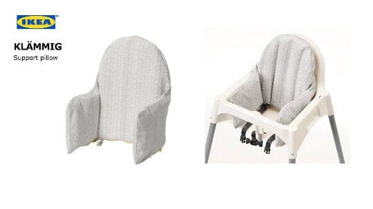 SALE IKEA Highchair Cushion Cover for Klammig, Pyttig, Antilop Elephant Navy Blue