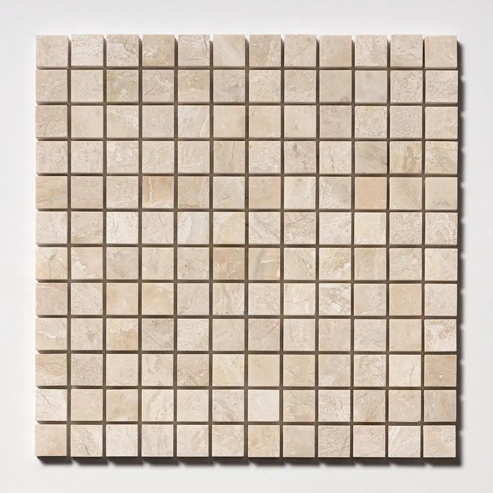 Royal Beige Honed 1x1 Marble Mosaics 12x12