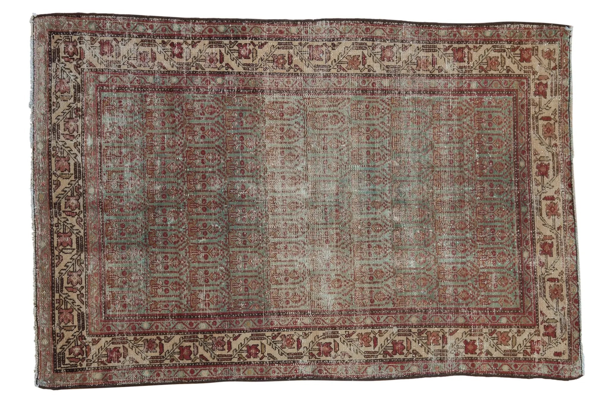 4x6 Vintage Distressed Hamadan Rug