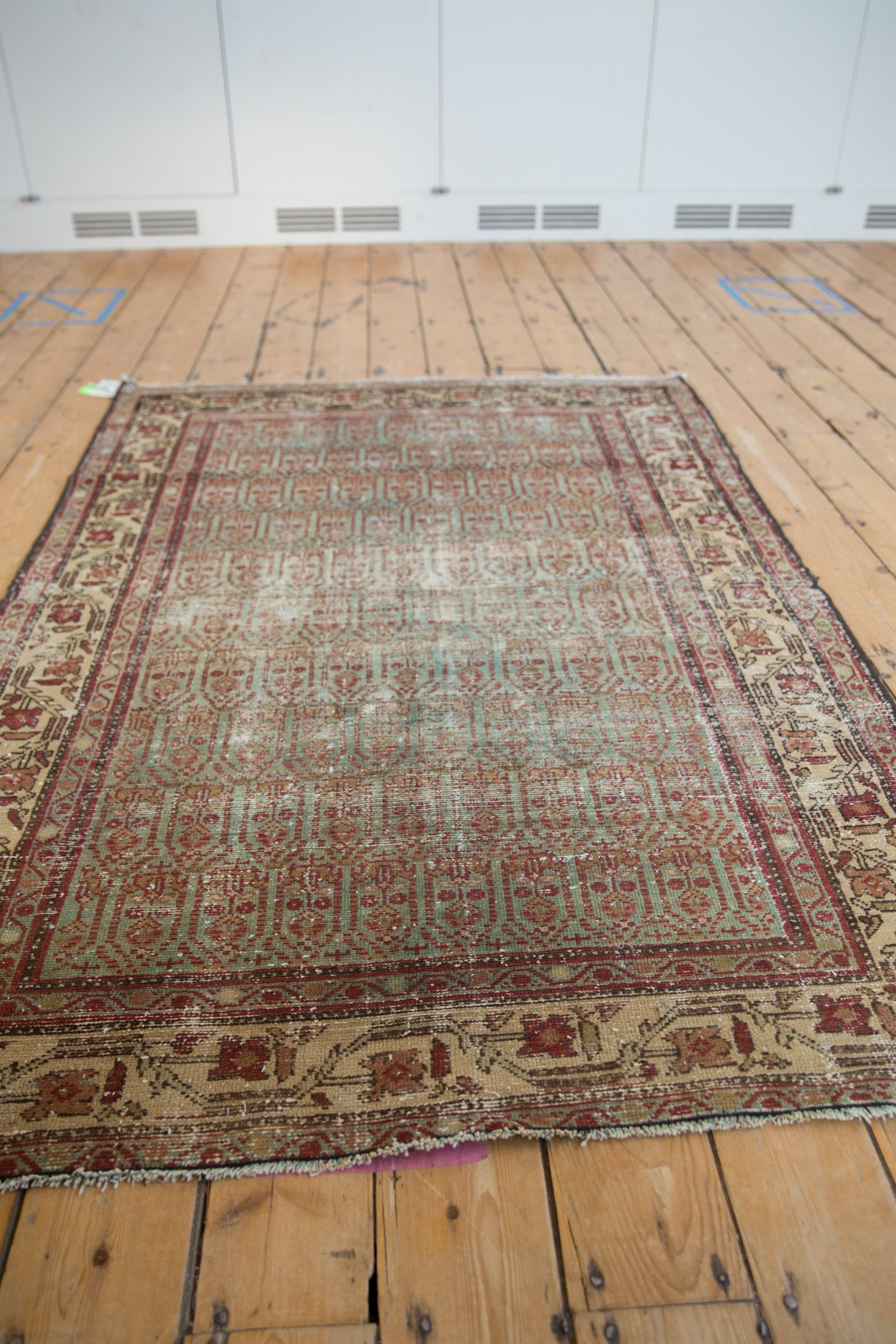 4x6 Vintage Distressed Hamadan Rug