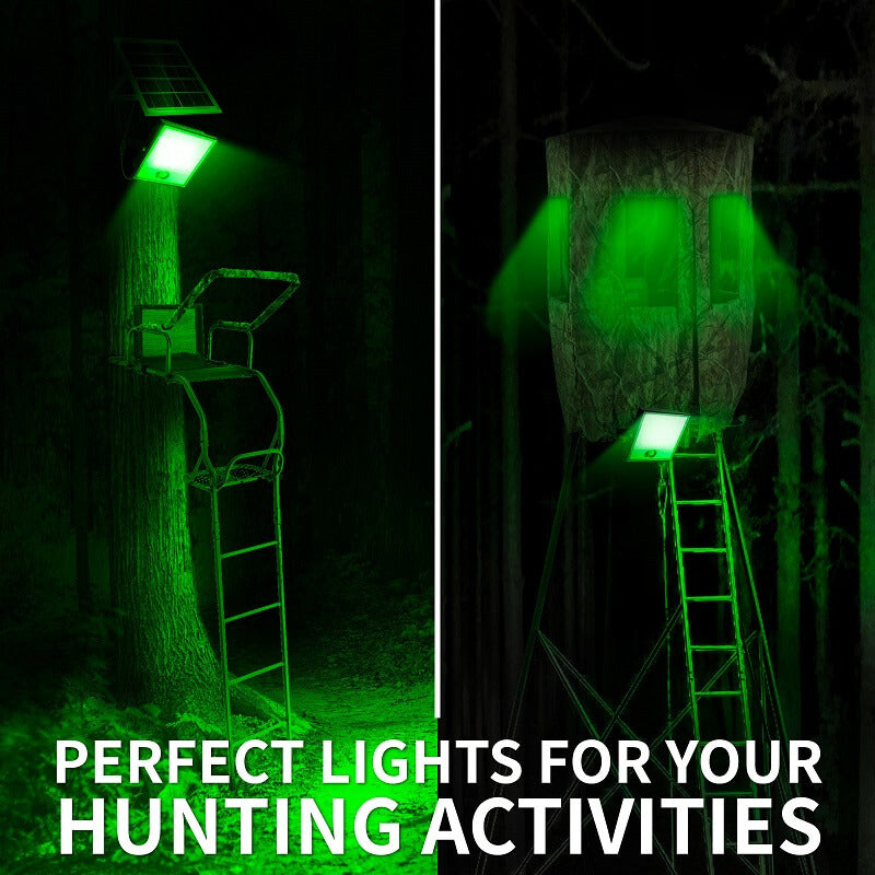 Solar Green Floodlight for Night Hunting -10,000 lumens
