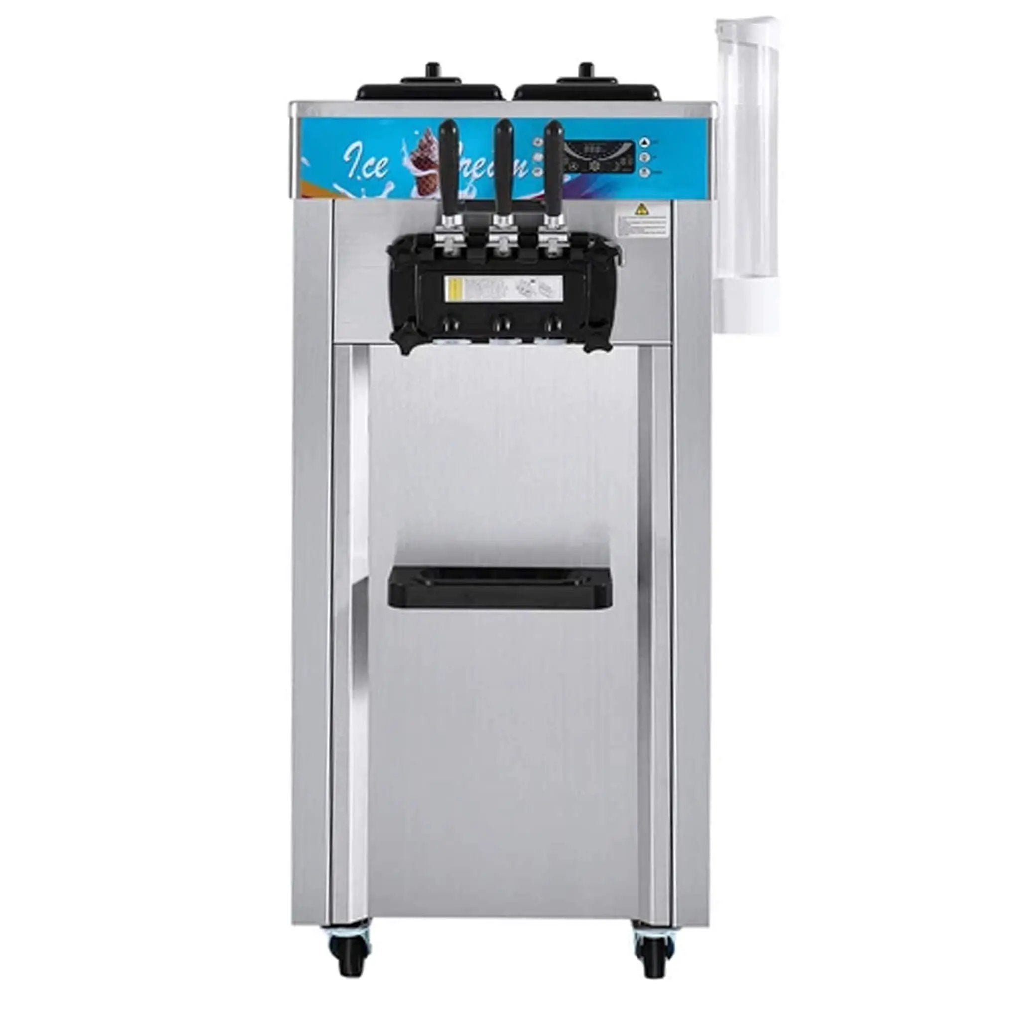 Stainless Steel Commercial 3-Flavor Soft Serve Ice Cream Machine Maker, 21-31 L/H (SAK65291)