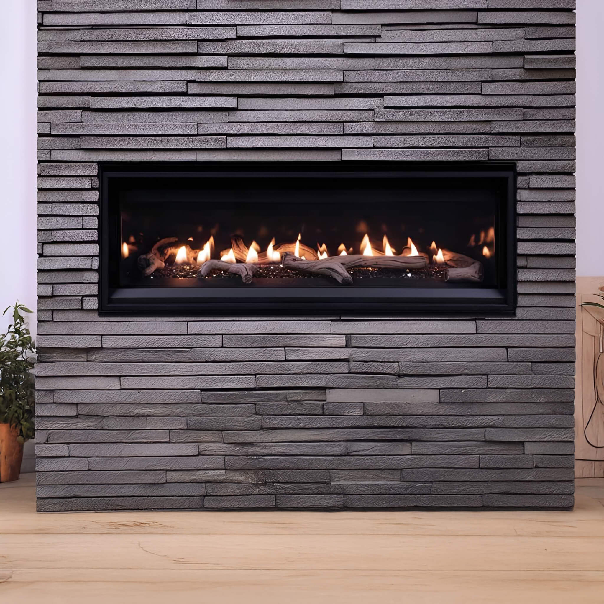 Superior Fireplaces DRL2000 55" Linear Direct Vent Gas Fireplace With Sceen Barrier [DRL2055TEN] (SAK42051)