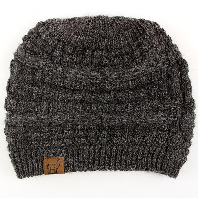 USA Alpaca Slouch Beanie with micro-fleece lining