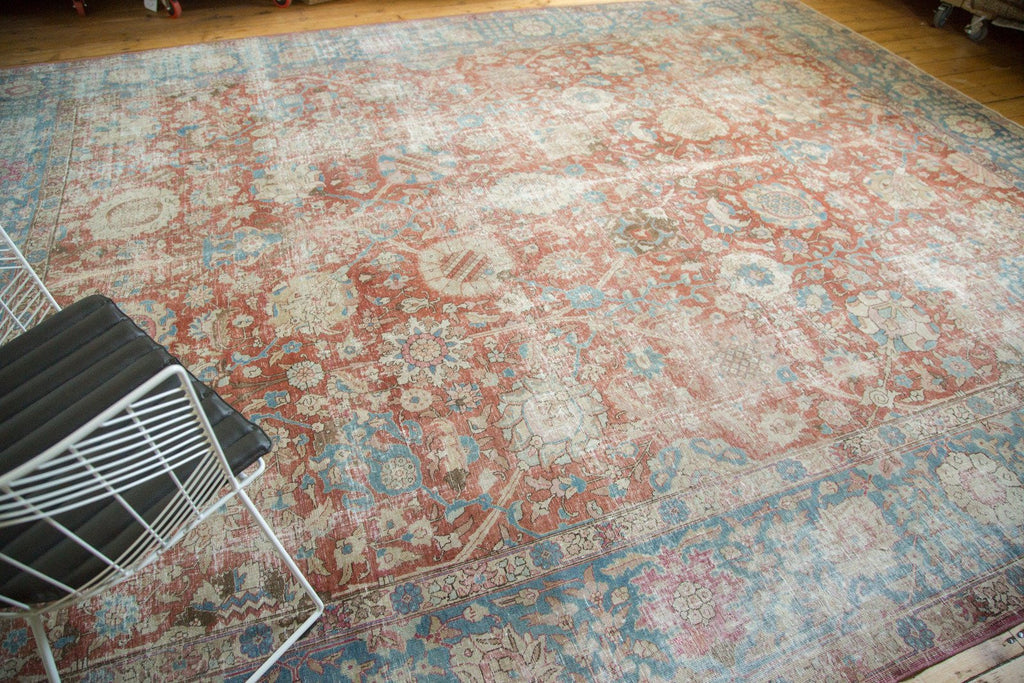 11x14 Vintage Distressed Tabriz Carpet