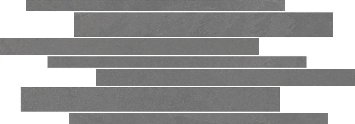 Trek Lead Wall B Slate Look Porcelain Mosaics 12x24