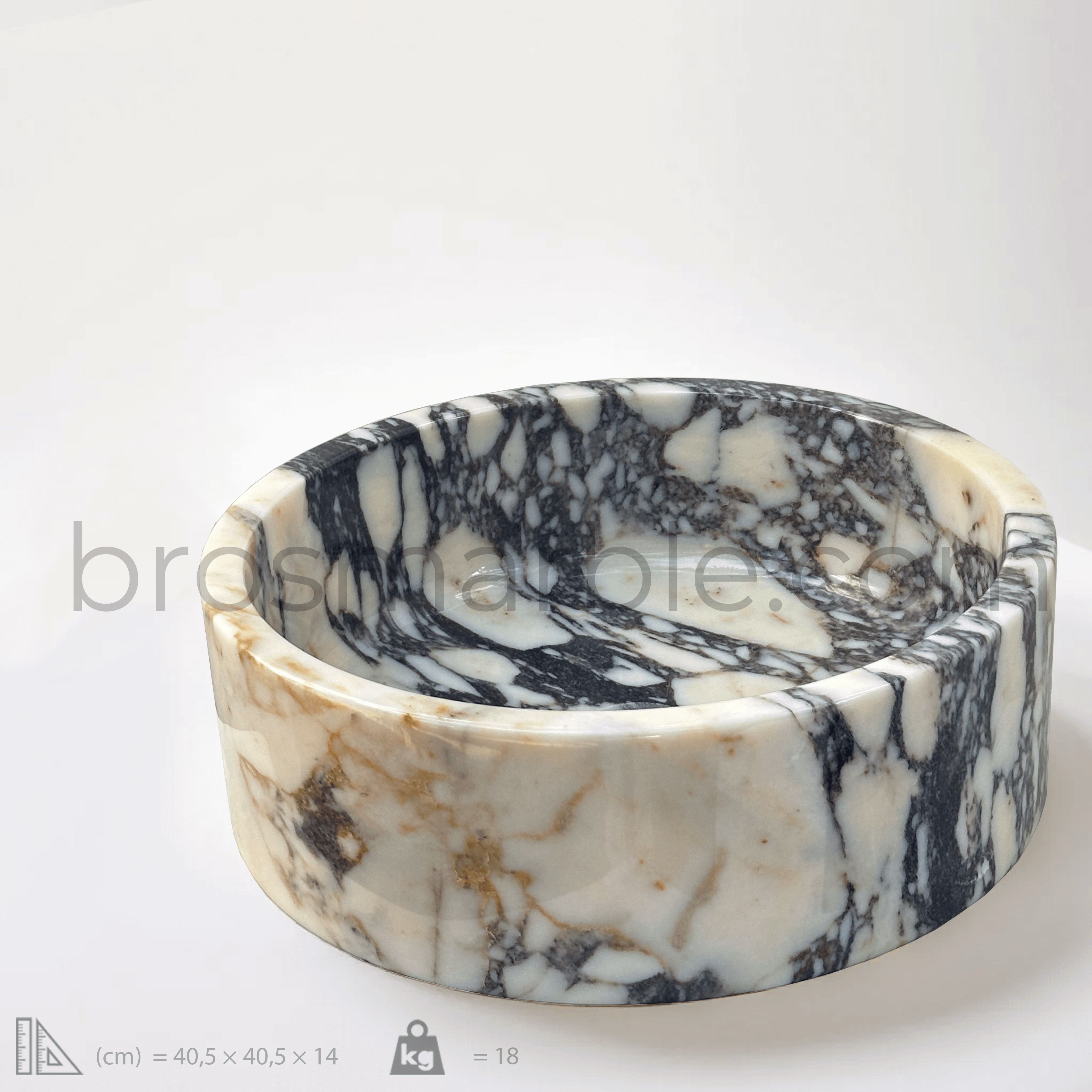 Calacatta Viola Marble Sink