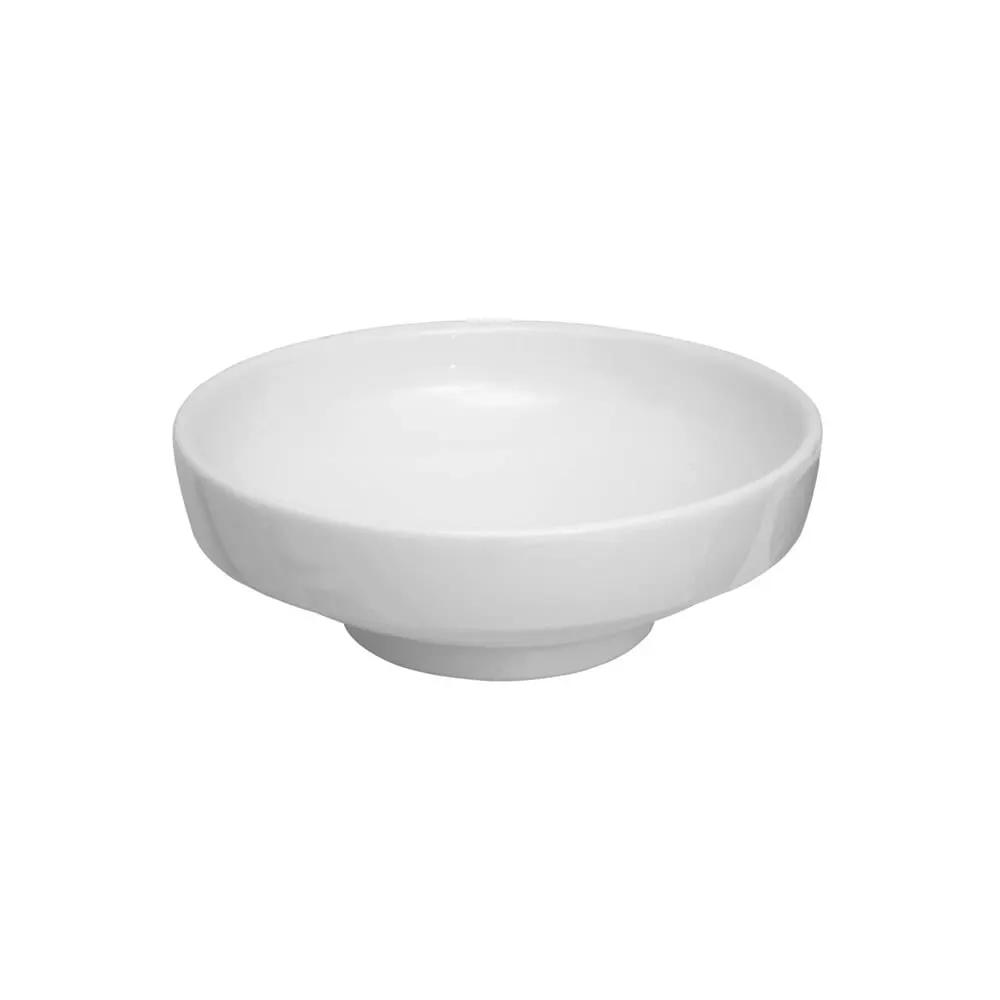 Vitra Water Jewels ceramic round vessel sink, white, 15.6 in diameter, 5.4 in height