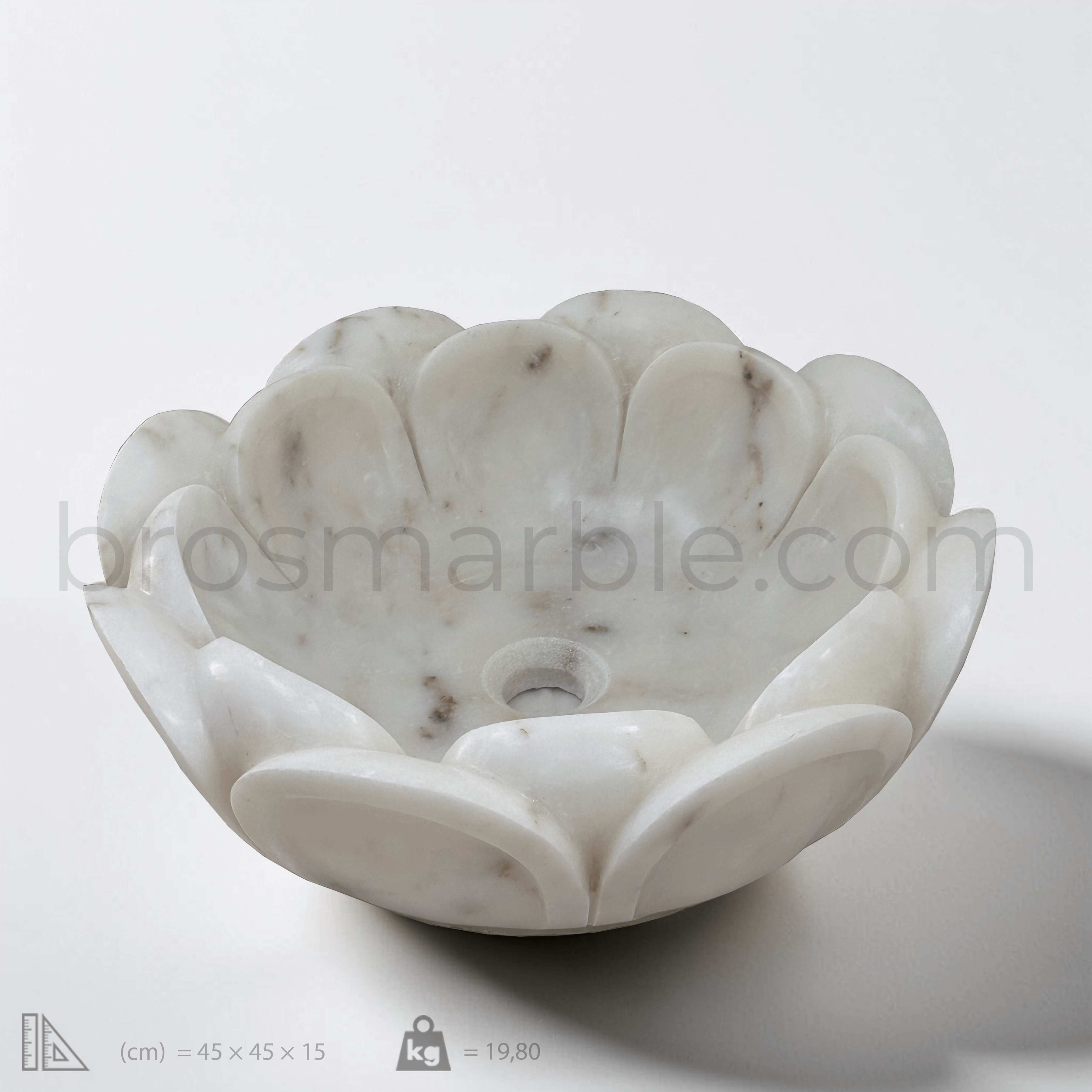 Flower Marble Sink