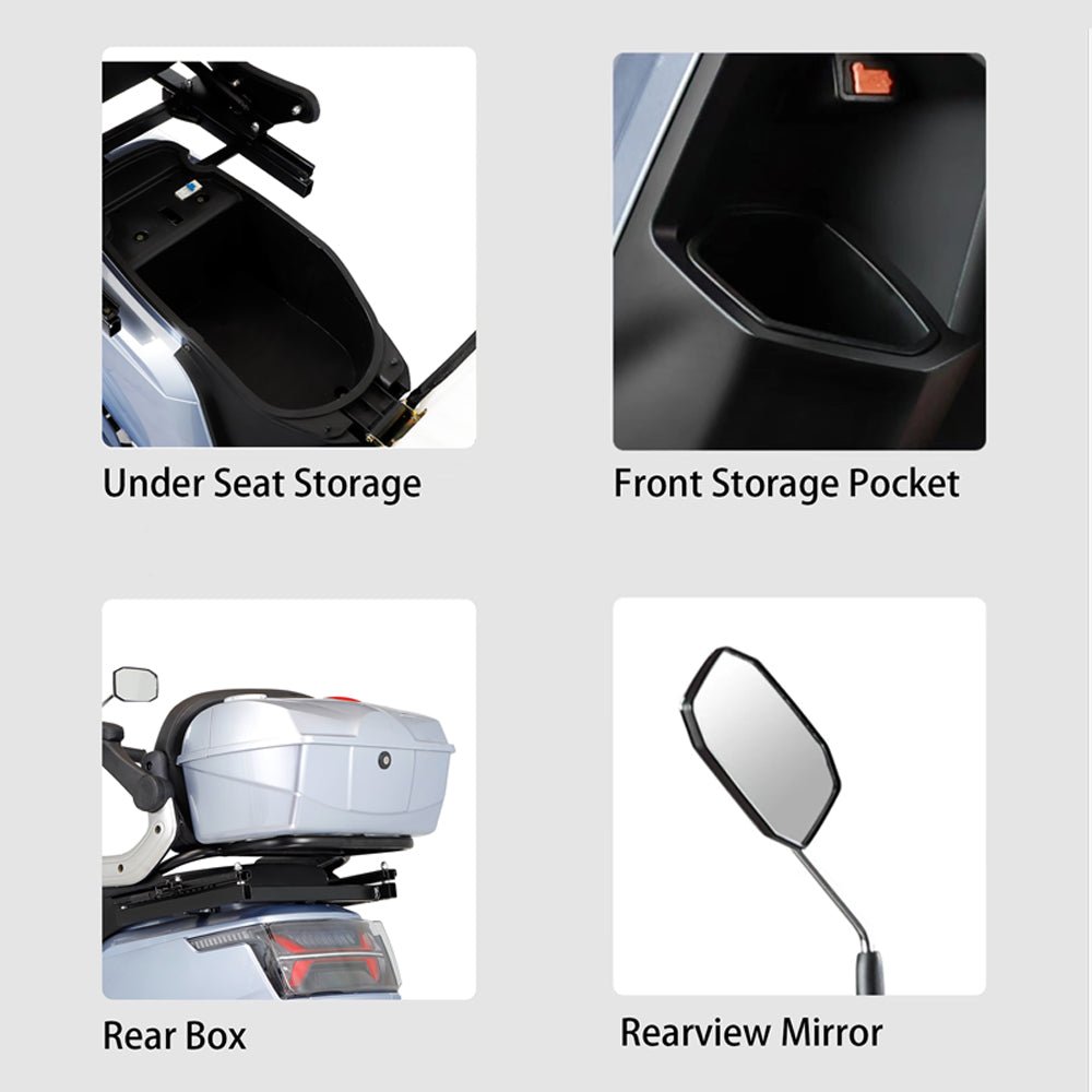 Zvg Heavy Duty 1000W 60V/20AH Four Wheel All-Terrain Travel Mobility Scooter, 440LBS (SAK91645)